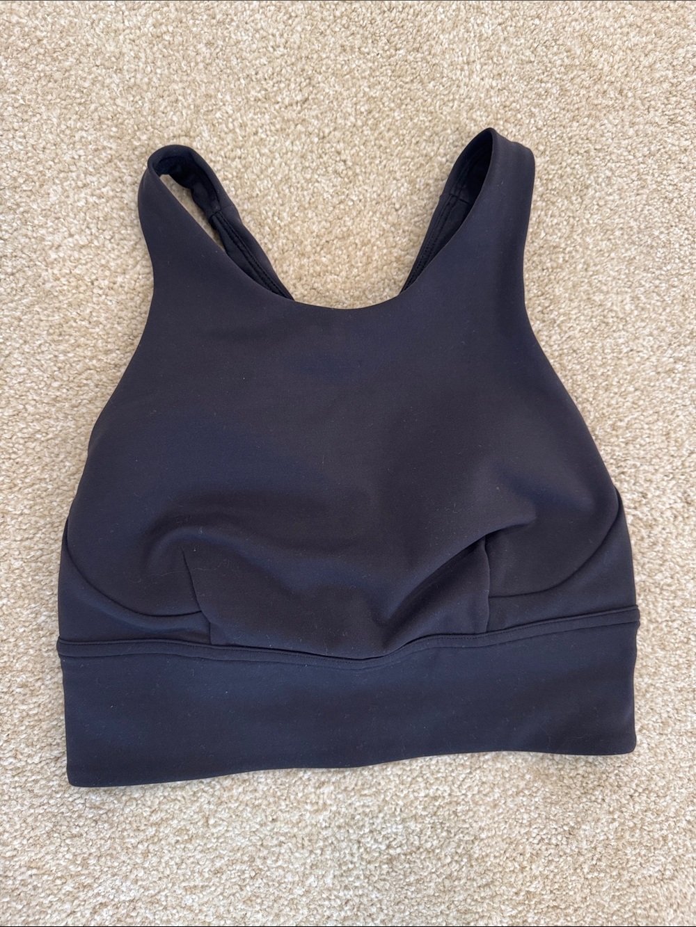Lululemon Black Longline Sports Bra